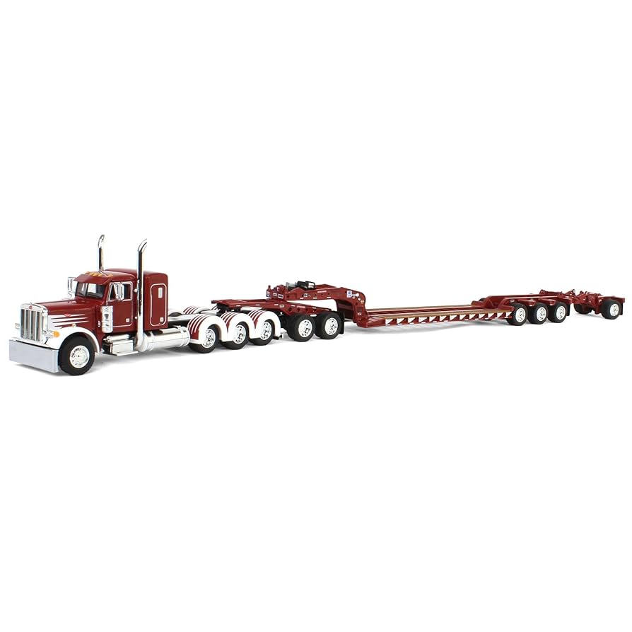 Amazon.com: First Gear DCP 1/64 Peterbilt 379 Tri-Axle Flat